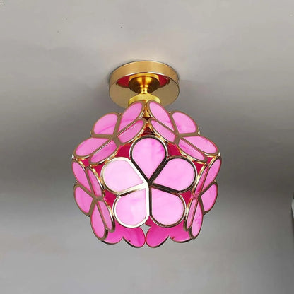 Ivara - Bloemvormige Glazen Plafondlamp