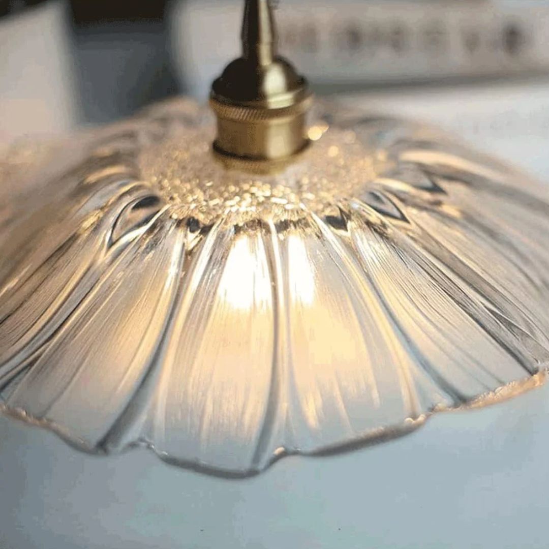 Bryna - Bloemvormige Glazen Hanglamp