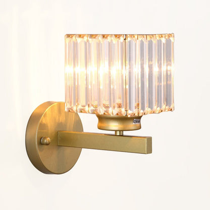 Evara - Geribbeld Glazen Wandlamp