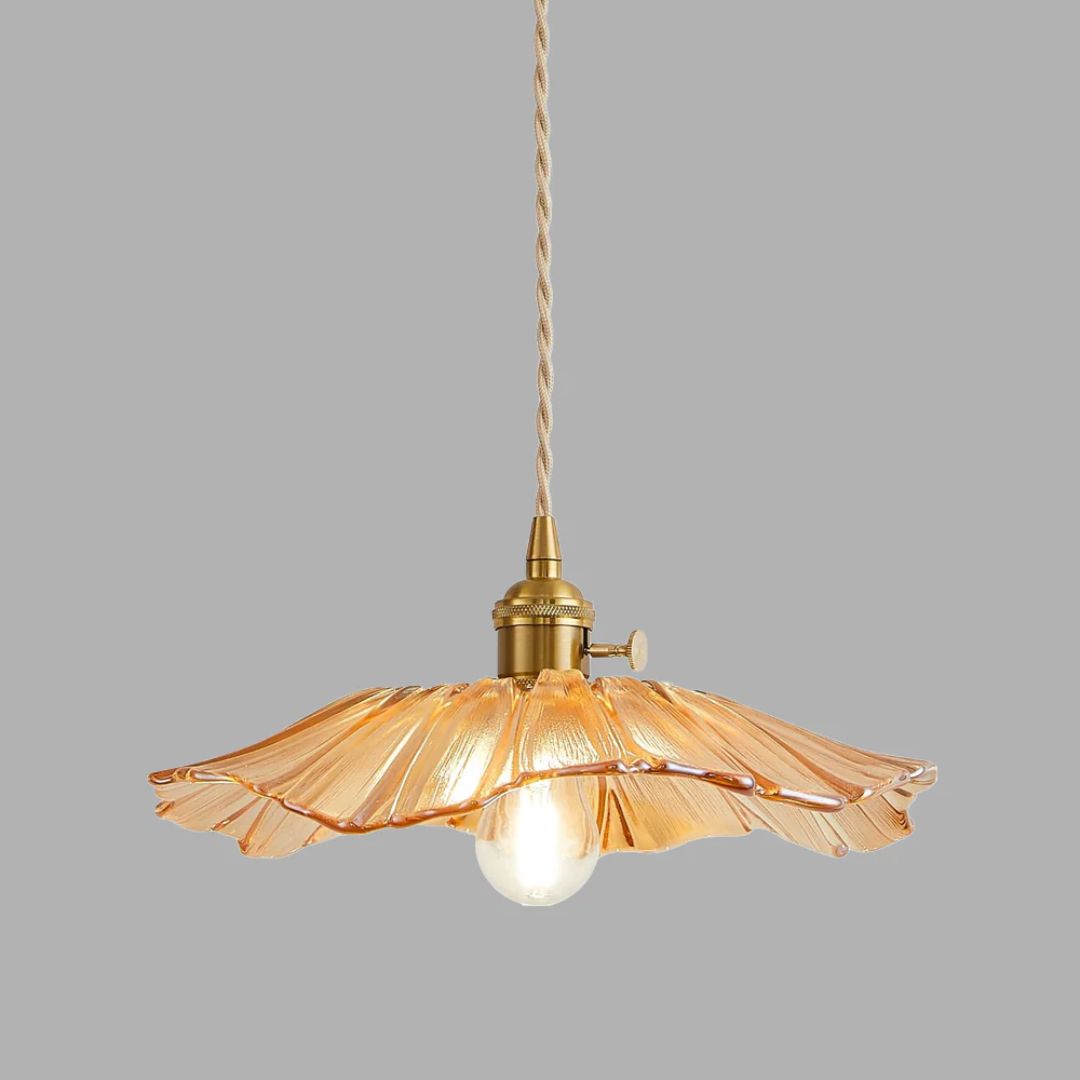 Bryna - Bloemvormige Glazen Hanglamp