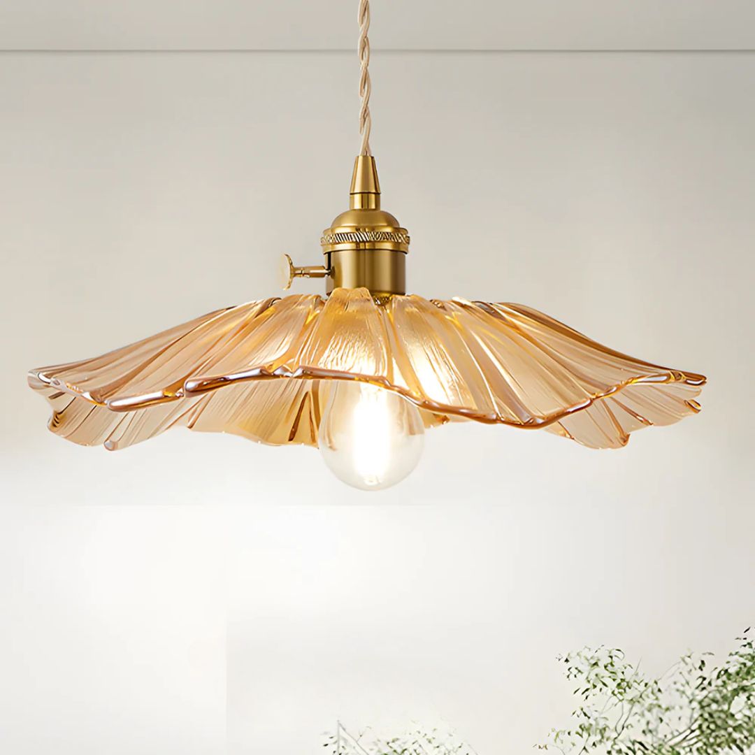 Bryna - Bloemvormige Glazen Hanglamp