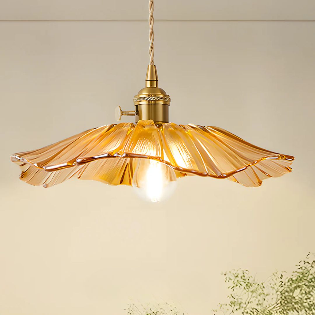 Bryna - Bloemvormige Glazen Hanglamp