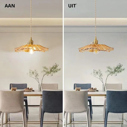 Bryna - Bloemvormige Glazen Hanglamp