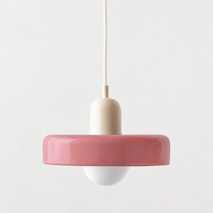 Selva - Bauhaus Retro Hanglamp Gekleurd Glas