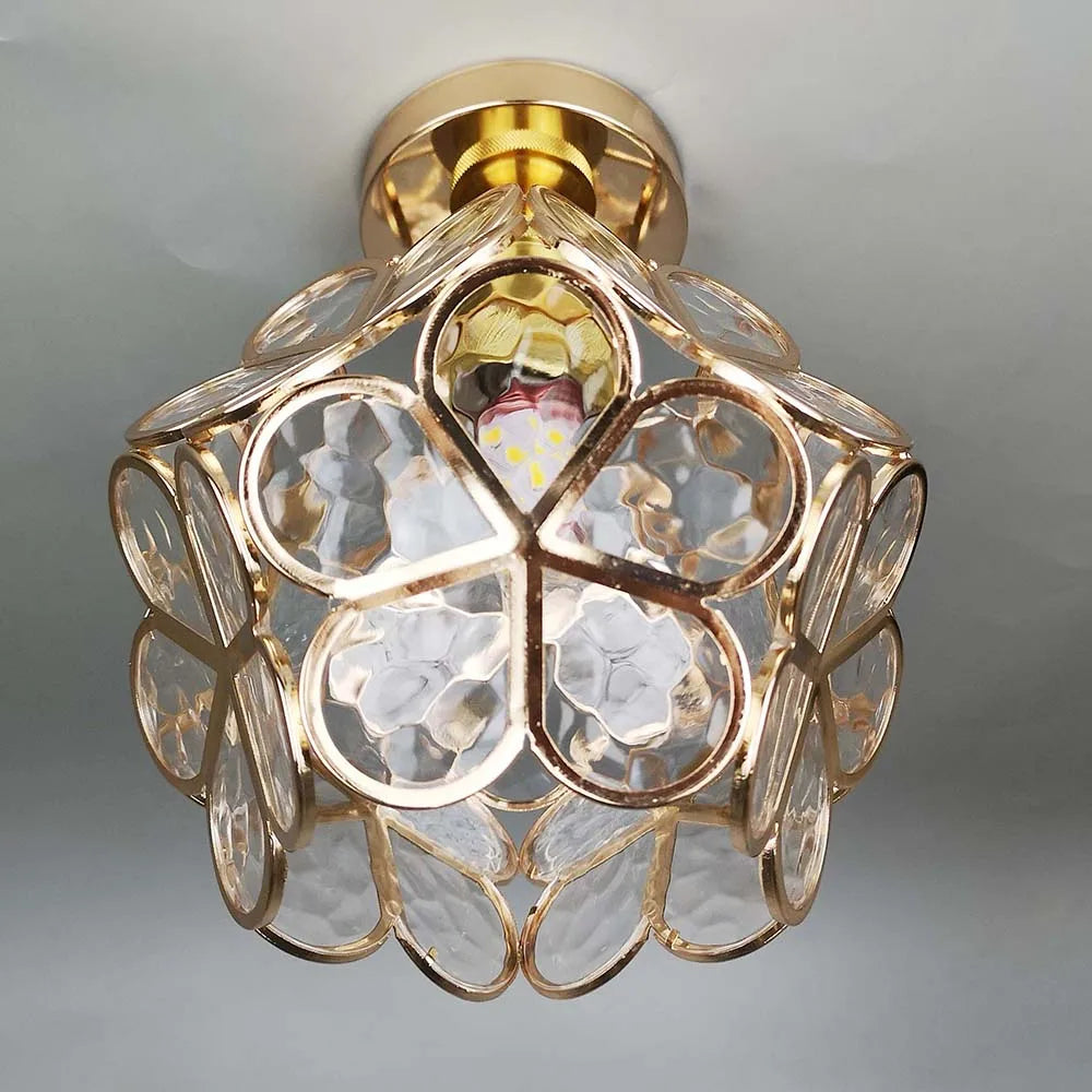 Ivara - Bloemvormige Glazen Plafondlamp