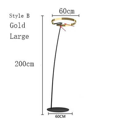 Vela - Moderne Booglamp Vloerlamp