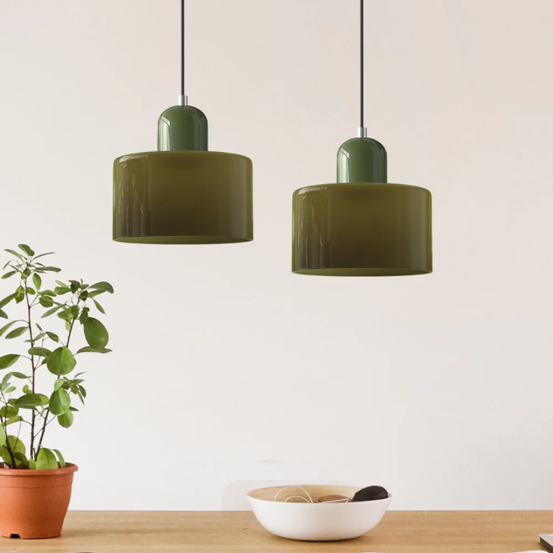Velin - Retro Glazen Hanglamp Bauhaus Stijl