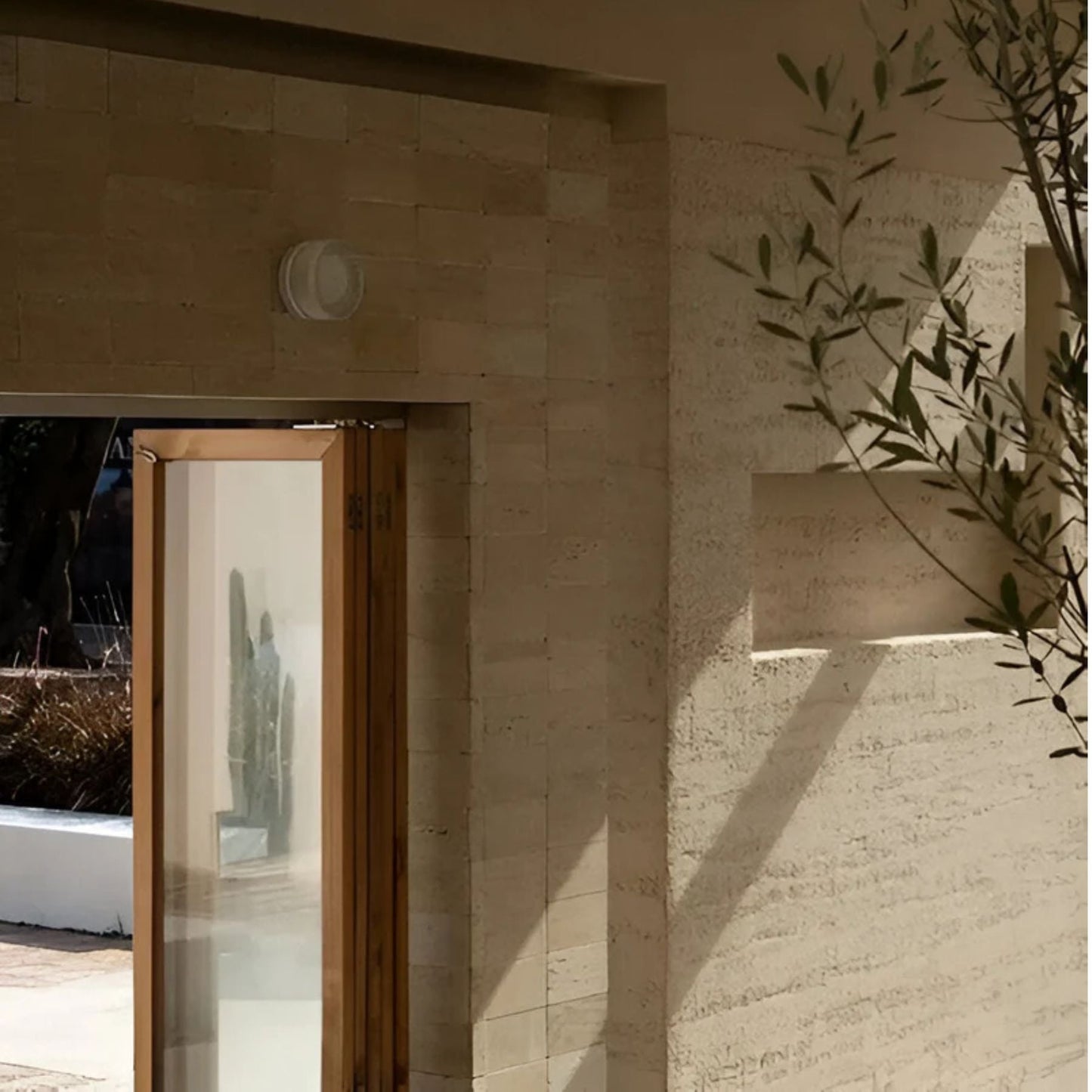 Eloa - Ronde Wandlamp met Geribbeld Glas