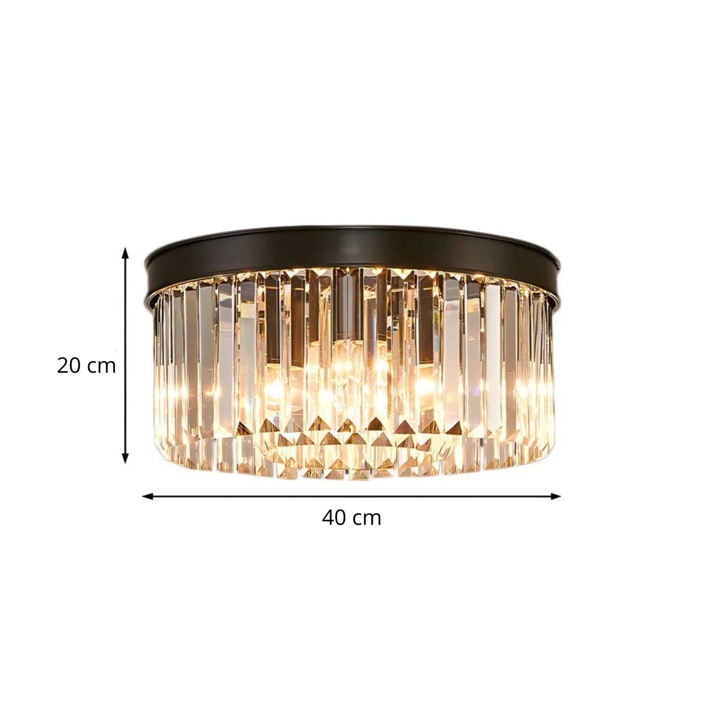 Elya - Luxe Kristallen Plafondlamp