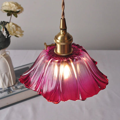 Bryna - Bloemvormige Glazen Hanglamp
