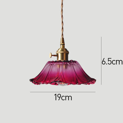 Bryna - Bloemvormige Glazen Hanglamp
