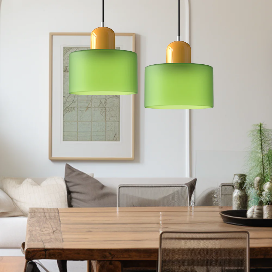 Velin - Retro Glazen Hanglamp Bauhaus Stijl