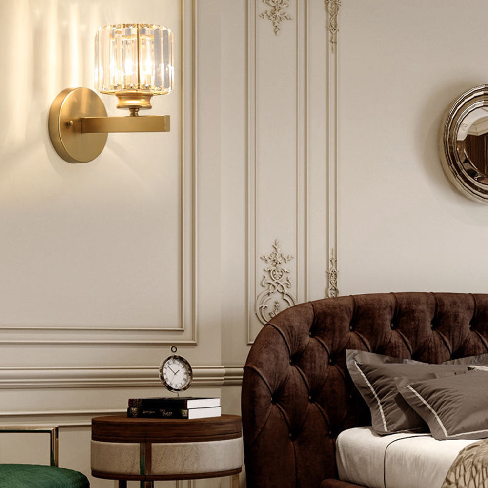 Evara - Geribbeld Glazen Wandlamp
