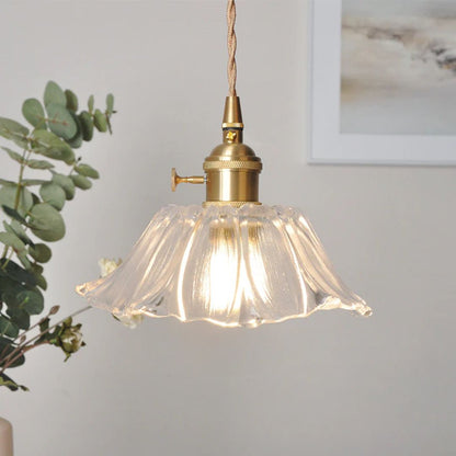 Bryna - Bloemvormige Glazen Hanglamp