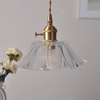 Bryna - Bloemvormige Glazen Hanglamp