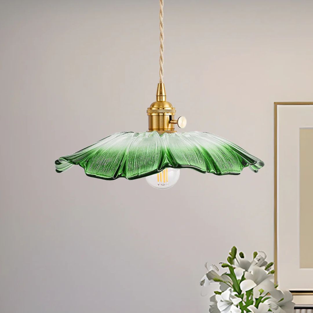 Bryna - Bloemvormige Glazen Hanglamp