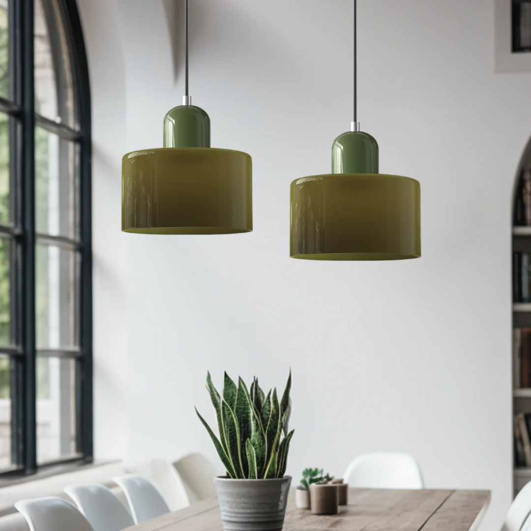Velin - Retro Glazen Hanglamp Bauhaus Stijl