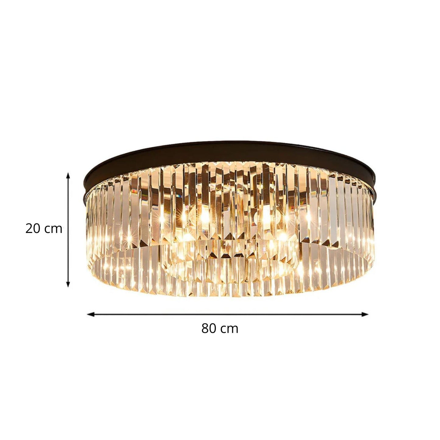 Elya - Luxe Kristallen Plafondlamp