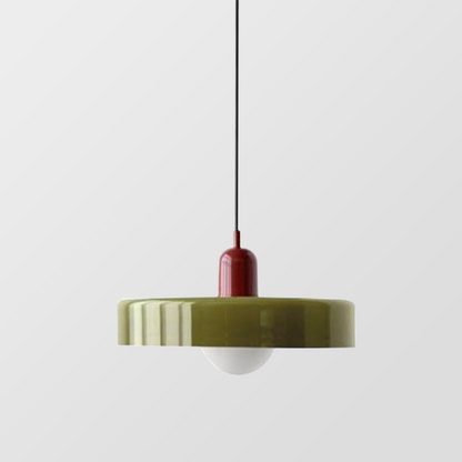 Selva - Bauhaus Retro Hanglamp Gekleurd Glas