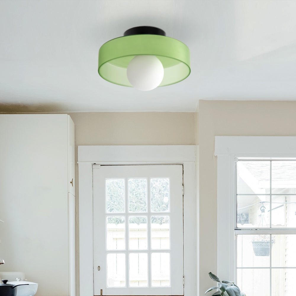 Olea - Glazen Design Plafondlamp en Wandlamp