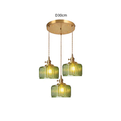 Kelva - Geribbelde Glazen Hanglamp