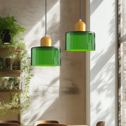 Velin - Retro Glazen Hanglamp Bauhaus Stijl