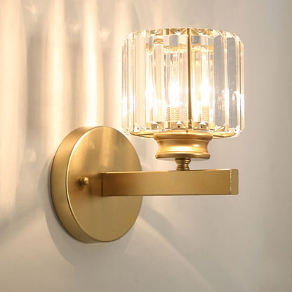 Evara - Geribbeld Glazen Wandlamp