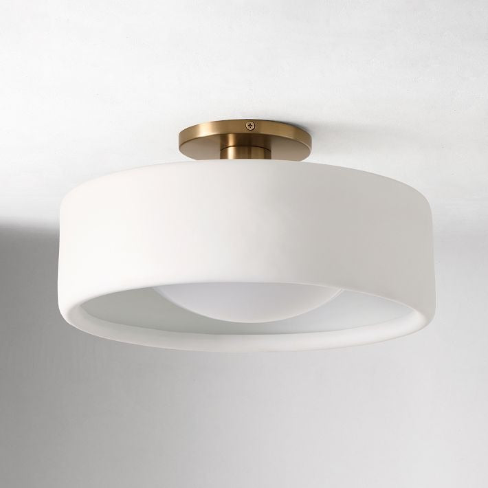 Ivora - Minimalistische Porseleinen Plafondlamp