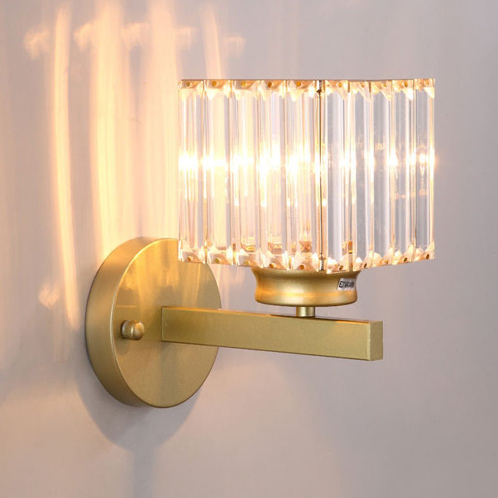 Evara - Geribbeld Glazen Wandlamp