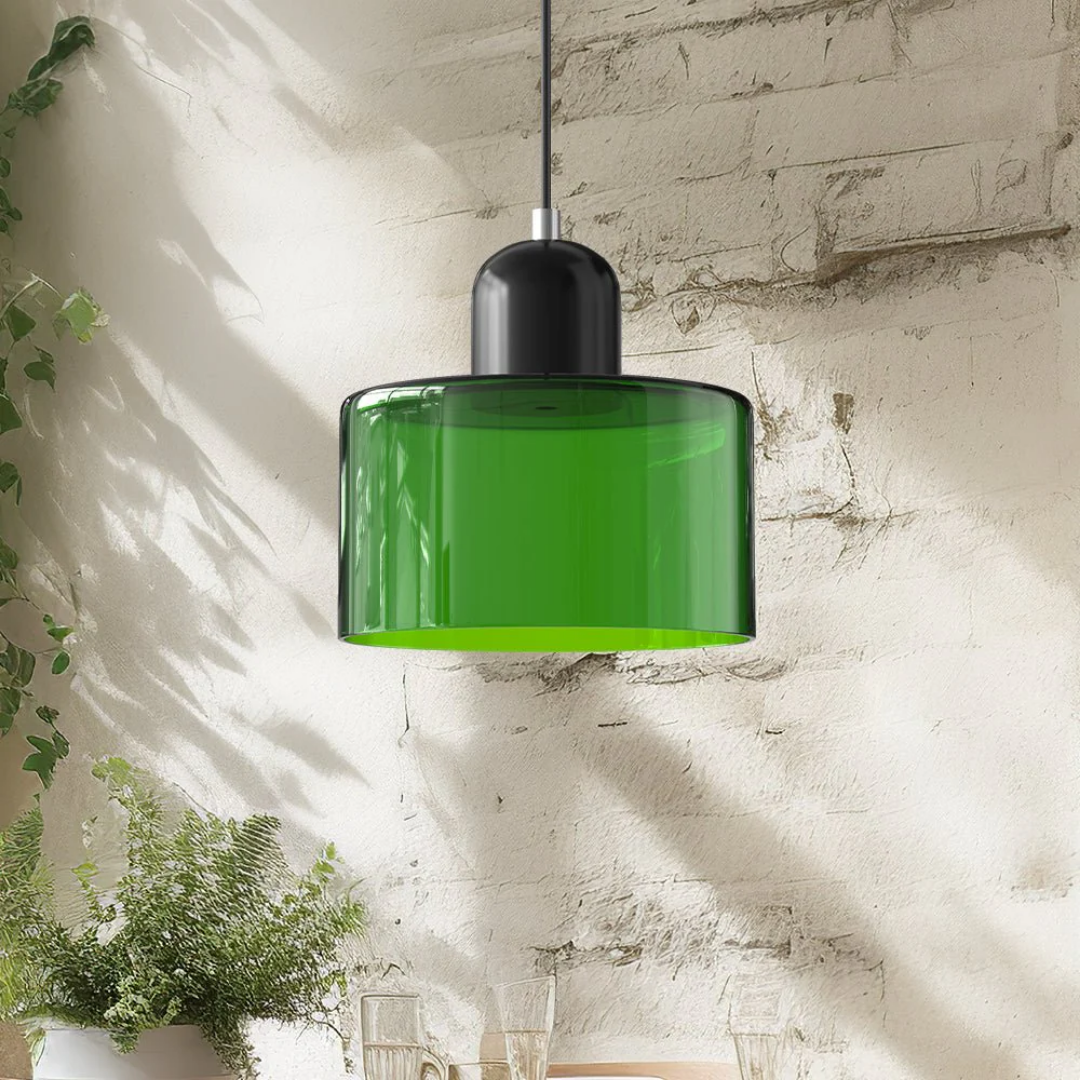 Velin - Retro Glazen Hanglamp Bauhaus Stijl