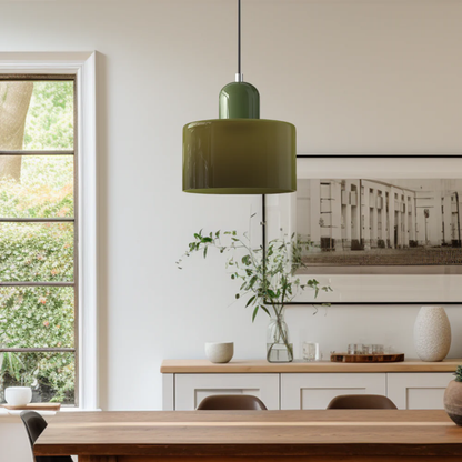 Velin - Retro Glazen Hanglamp Bauhaus Stijl