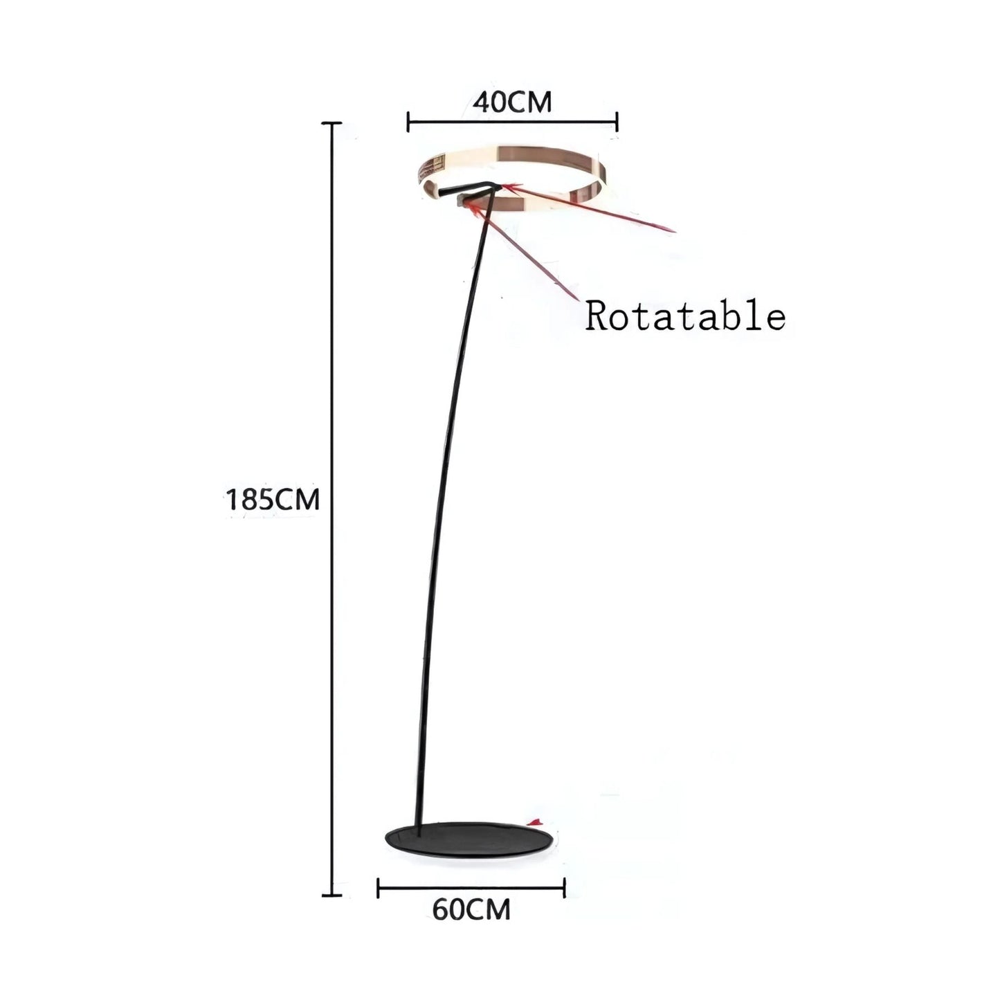 Vela - Moderne Booglamp Vloerlamp