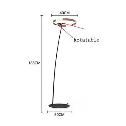 Vela - Moderne Booglamp Vloerlamp