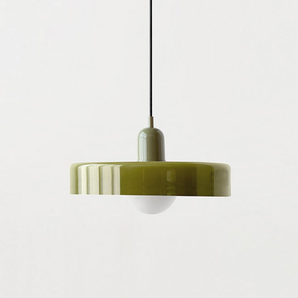 Selva - Bauhaus Retro Hanglamp Gekleurd Glas