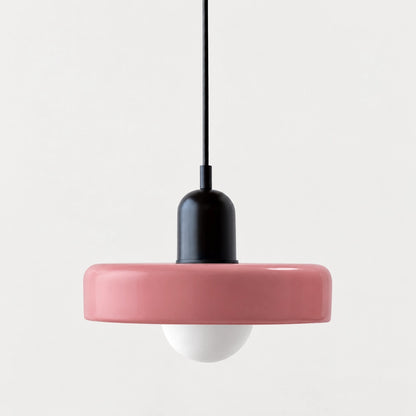 Selva - Bauhaus Retro Hanglamp Gekleurd Glas