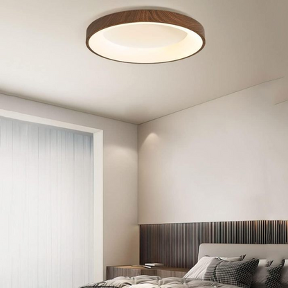 Auni - Ronde Houten Plafondlamp