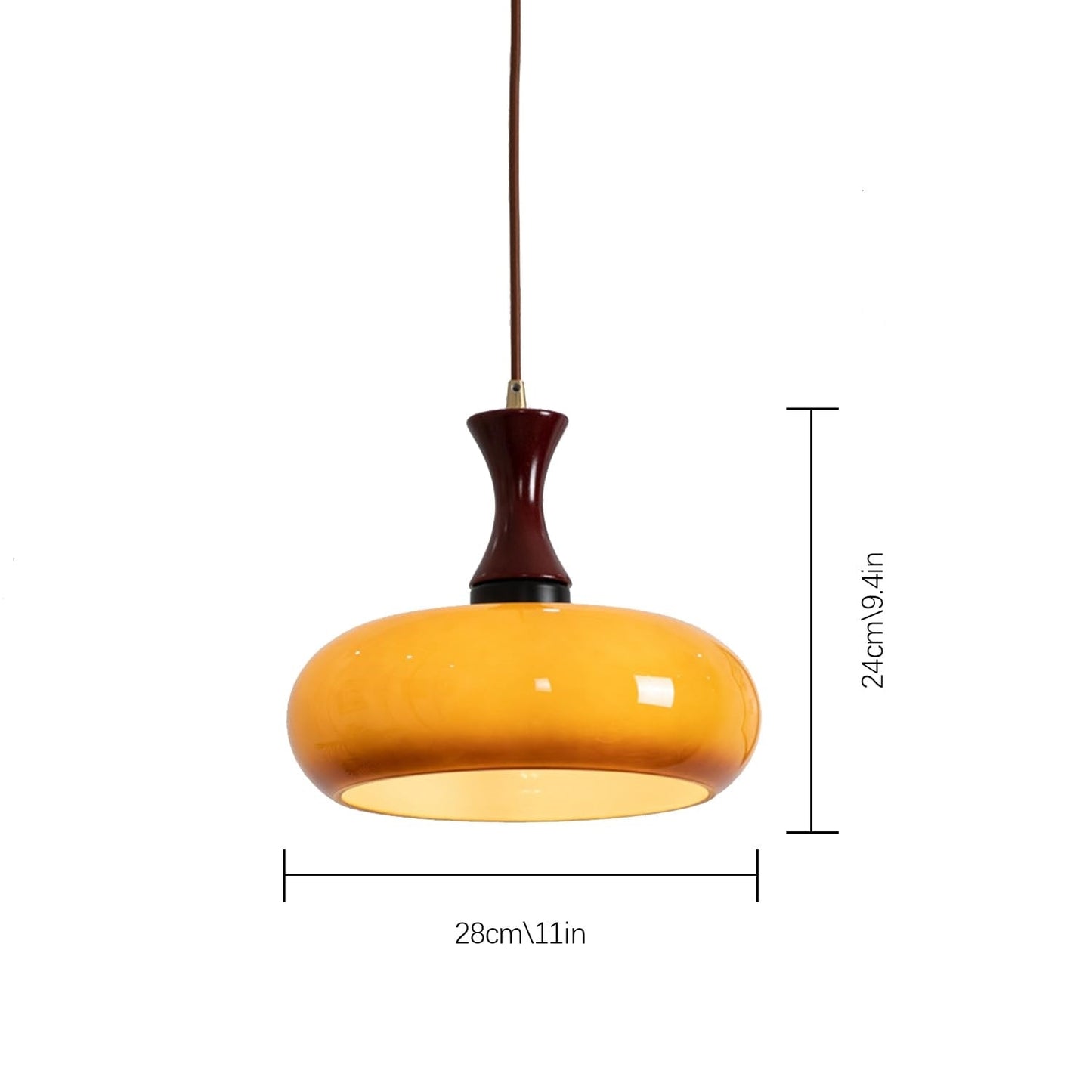 Aika - Retro Glazen Hanglamp