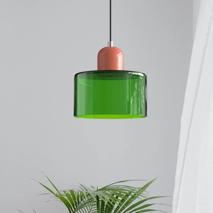 Velin - Retro Glazen Hanglamp Bauhaus Stijl