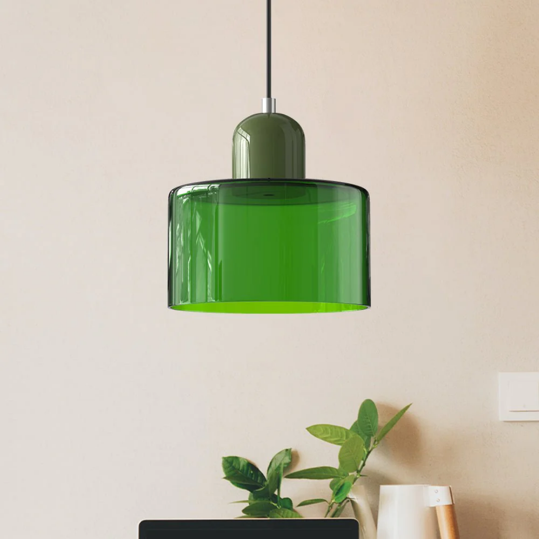 Velin - Retro Glazen Hanglamp Bauhaus Stijl