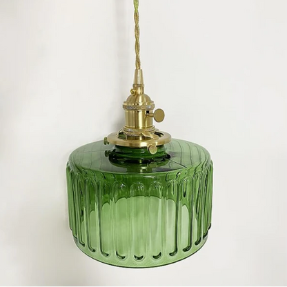 Kelva - Geribbelde Glazen Hanglamp