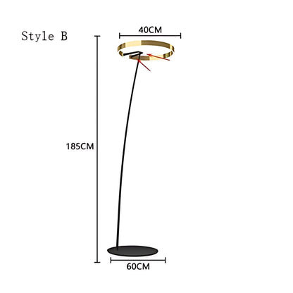 Vela - Moderne Booglamp Vloerlamp