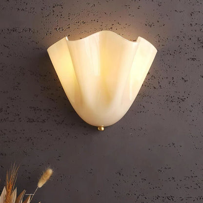 Iriax - Glazen Waaier Wandlamp