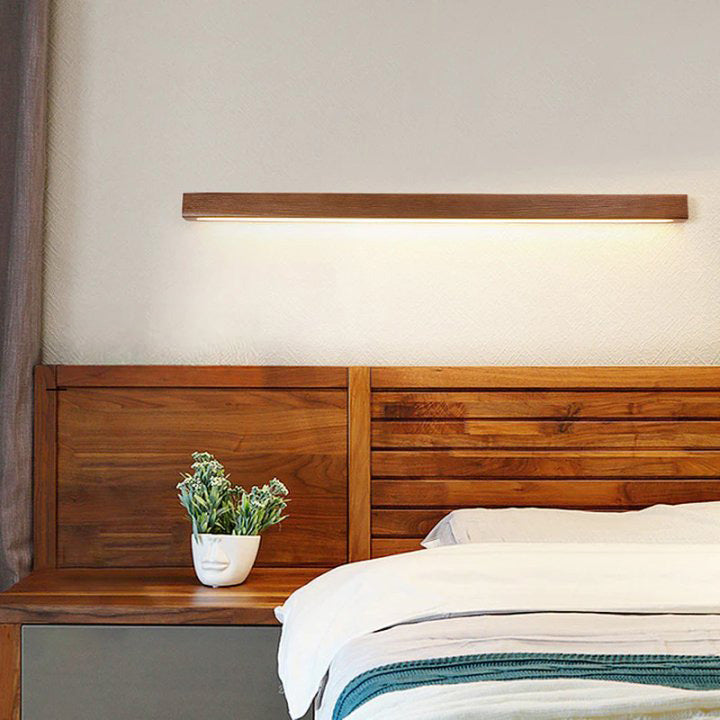 Ovara - Houten Balk LED Wandlamp