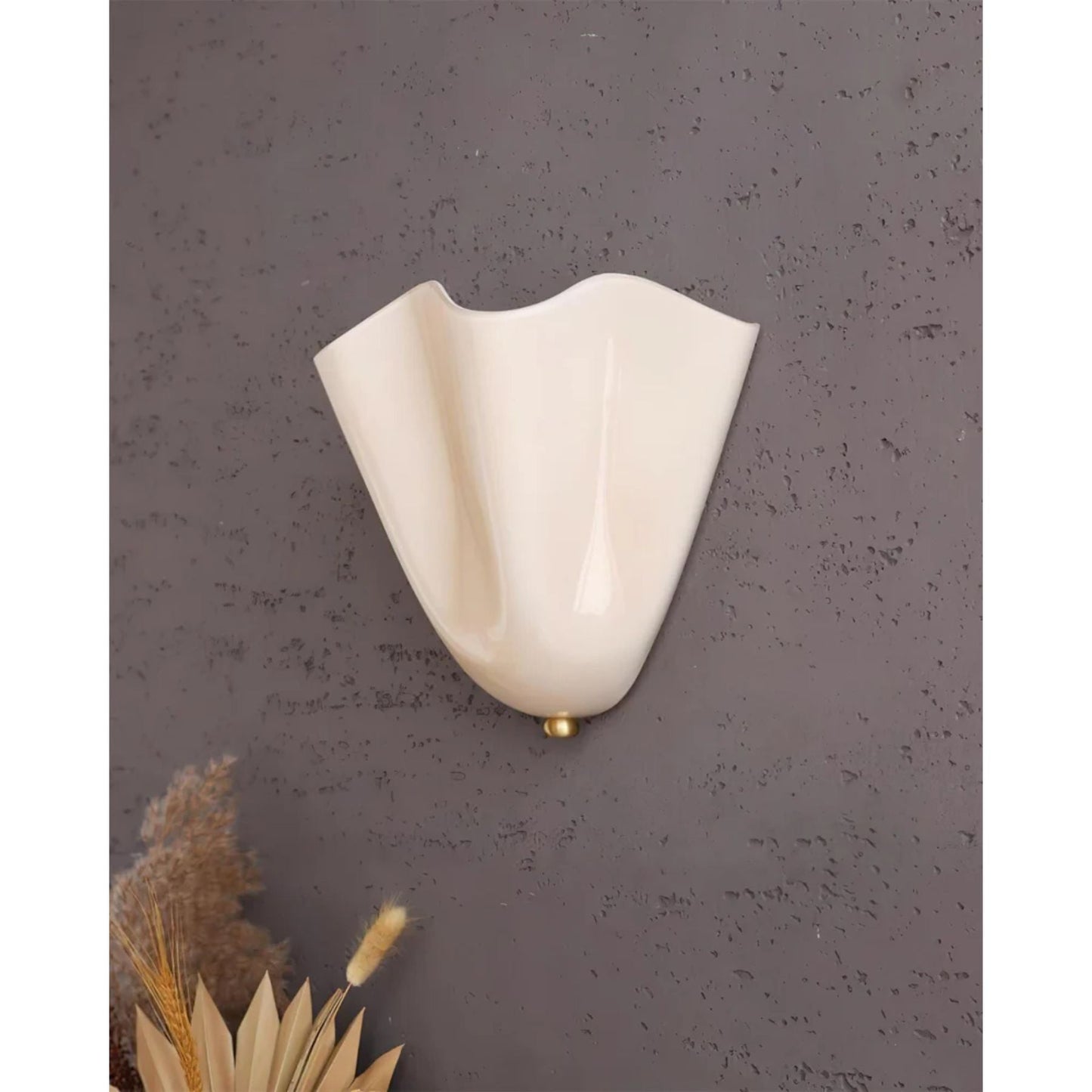 Iriax - Glazen Waaier Wandlamp