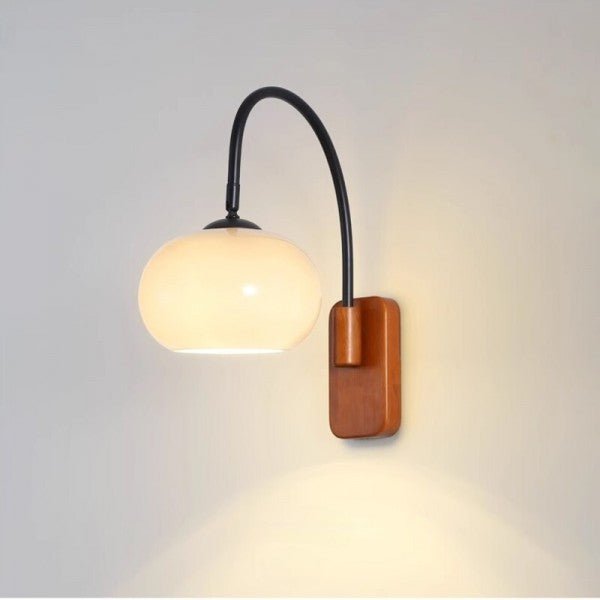Aeva - Bauhaus Draaibare Glazen Wandlamp