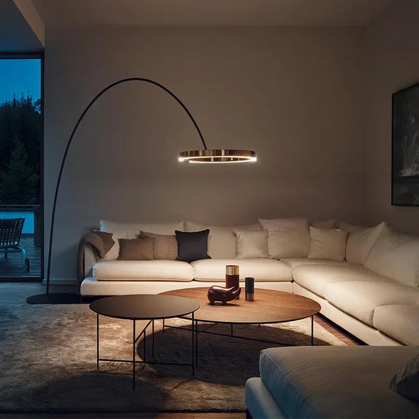 Vela - Moderne Booglamp Vloerlamp