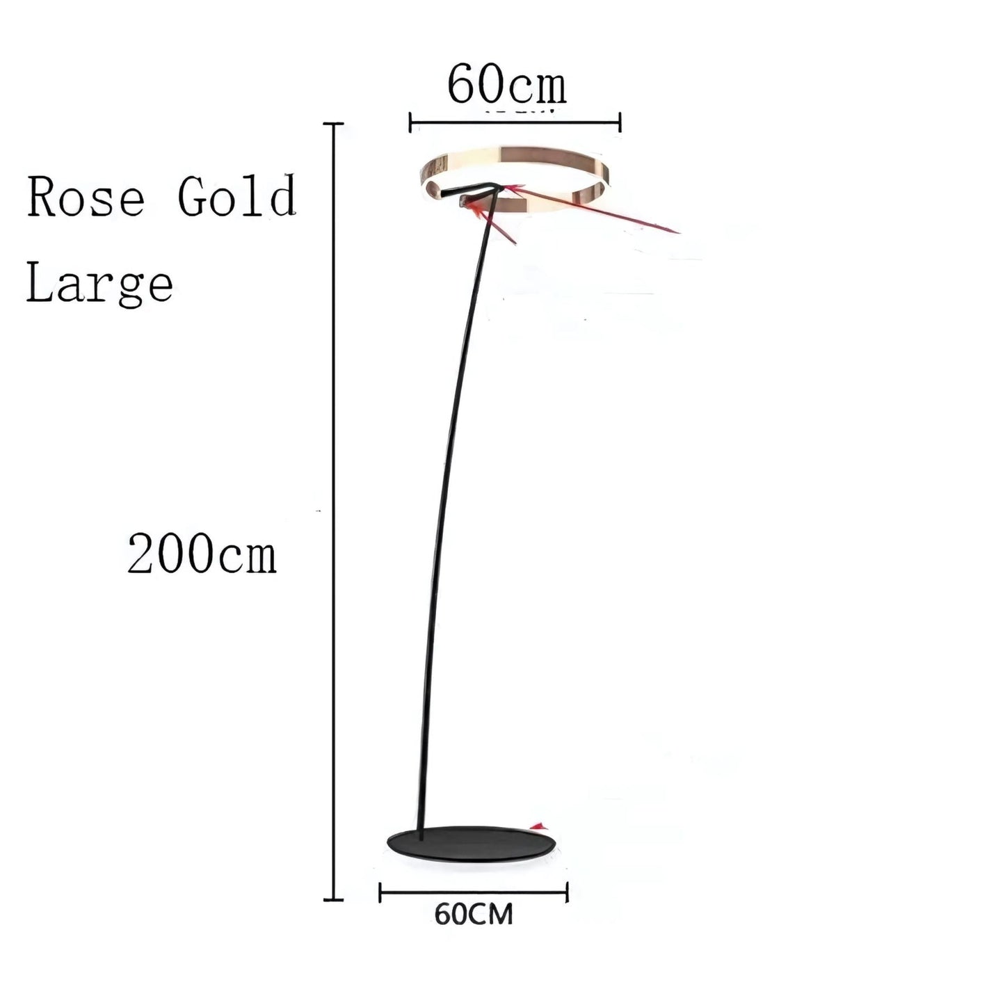 Vela - Moderne Booglamp Vloerlamp