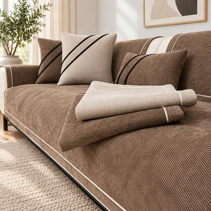 Signe - Antislip Bankhoes Chenille Waterdicht