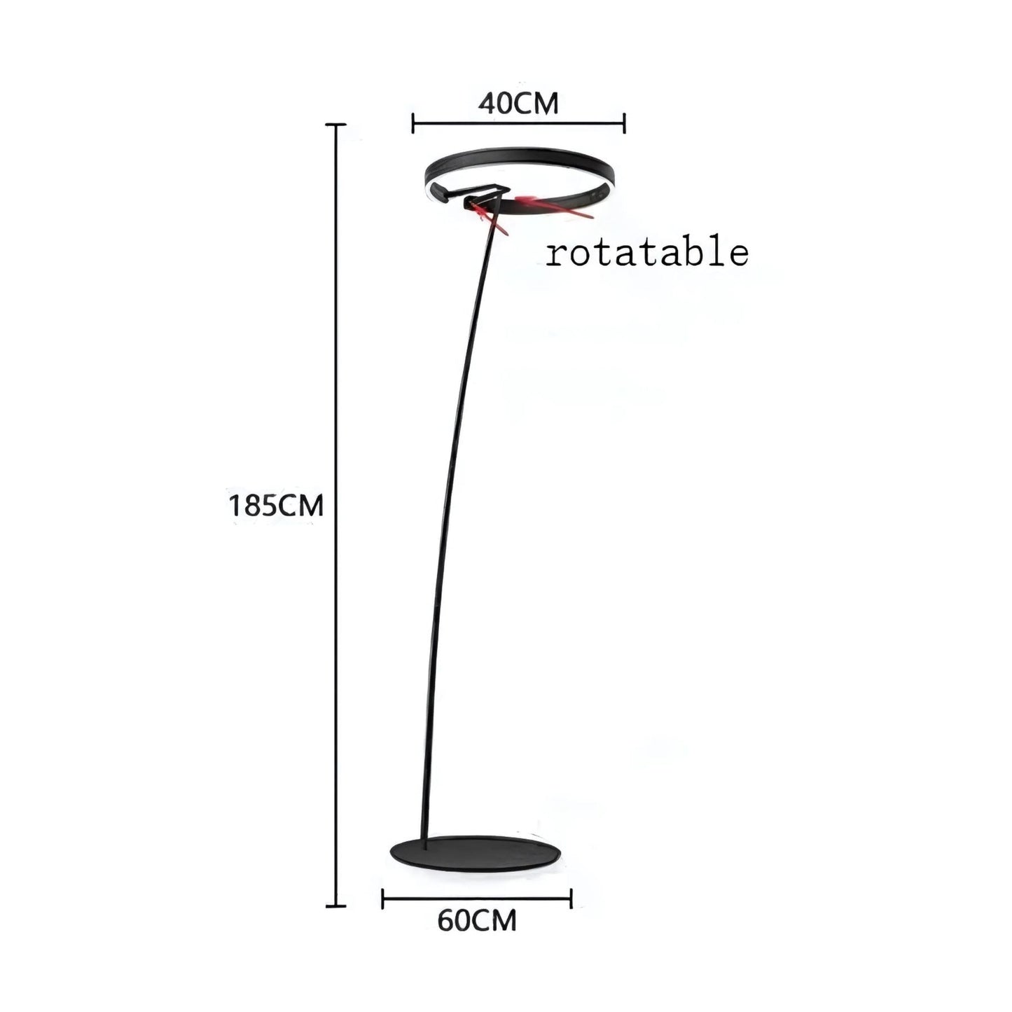 Vela - Moderne Booglamp Vloerlamp