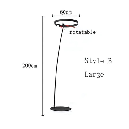 Vela - Moderne Booglamp Vloerlamp